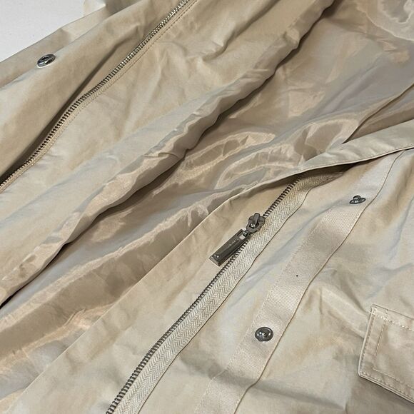 Jou Jou For Versona Women’s Hooded Jacket Cream Lightweight Windbreaker Parka XL - Picture 6 of 11